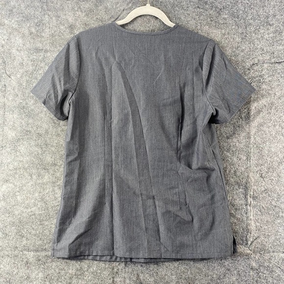 Figs Scrub Top Small Graphite Technical Collection Catarina V-Neck One Pocket - Picture 4 of 12